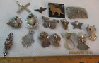 LOT OF VINTAGE ANGEL PINS BROOCH LOT MORE PENDANTS THE THOUSAND ANGELS