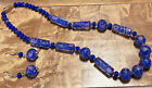 Antique Murano Moretti Millefiori Glass Bead 20” Necklace & Earring Set ~ Z10