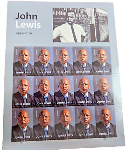 Sheet of 15 John Lewis First Class Stamps, Face Value $10.20