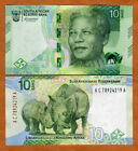 South Africa, 10 rand, ND (2023), P-W148, UNC Mandela, Rhino, New Design