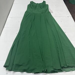 Green Chiffon Long A Line Bridesmaid Dress Women’s XL New