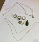 GREAT LOT OF VINTAGE FINE JEWELRY-14K GOLD CHAIN, GOLD FILLED, STERLING SILVER &