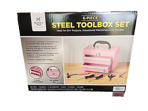 Members Mark Steel Toolbox Set in Pink-6pc Complete Set-New item-Factory Sealed