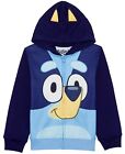 Disney Bluey Character Hoodie Sweatshirt Zipper Jacket Costume Dog Bingo 5 6 7 8