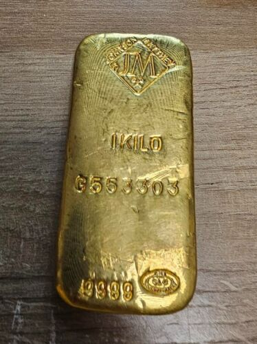 1 Kilo Gold Bar - Johnson Matthey- SLC - 9999 Fine