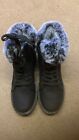 Winter Flat Boots Warm Durable Shoes Casual Fashion Fur Lining Ankle Snow Size 7