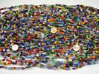 2 Pounds Assorted India Handmade Spacer Glass Beads Wholesale Bulk Lot (TD-71)
