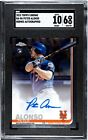 Peter Pete Alonso 2019 Topps Chrome Rookie Auto Autograph RC SGC 6 10 NY Mets
