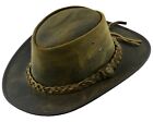 Safari Crazy  Leather Hats Outback Traveller Hat