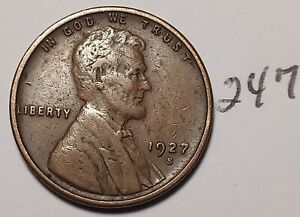1927-S Lincoln Wheat Cent       #247