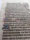 New ListingORIG VELLUM LEAF  BOOKS OF HOURS  5 GOLD INITIALS BORDÜR MANUSCRIPT FRANCE 1450