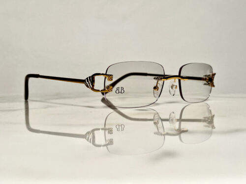 Bonano Venician Rimless Gold Eyeglasses Sunglasses Vintage frames Cartier versus
