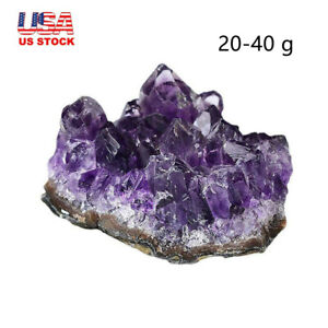 Natural Purple Amethyst Quartz Geode Crystal Cluster Healing Specimen Decor