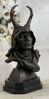 Original Signed Milo Native American Genuine Bronze sculpture marble statue Sale