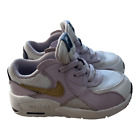 Nike Air Max Toddler Girls Shoes Size 8c Iced Lilac Gold Slip on CD6893-102
