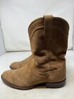 Tecovas THE JOHNNY Suede Cowboy Boots For Men Size 12 D In Honey Suede