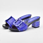New Italian Design Slippers Sandals Heel 7.5 CM Lady Shoes Rhinestones Offices