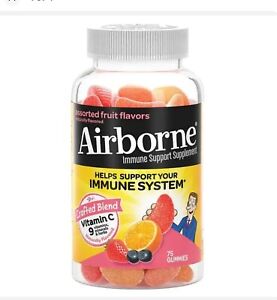 AIRBORNE Original Immune Support Supplement 75 Vitamin C+ Assorted Fruit Gummies