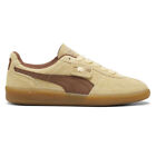 Puma Palermo Hairy Lace Up  Mens Beige Sneakers Casual Shoes 39725101