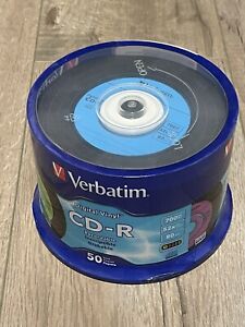Verbatim CD-R 80min 52X with Digital Vinyl Surface 50pk Spindle Blue Retro Desig
