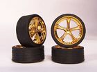 Hoppin Hydros 1/24 1/25 scale Gold Belaggio SLIM 20's Rims Wheels & Tires Model
