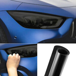 Matte Black Car Accessories Headlight Fog LED Lamp Tail Light Wrap Film Sticker (For: More than one vehicle)