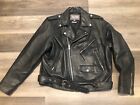 Wilson Leather Black Moto Mens Jacket Size XL
