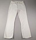 Vintage Levis 517 Corduroy Pants Adult 33x33 Beige USA Made Distressed