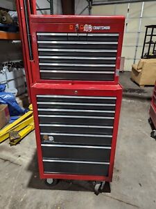 Craftsman double stack tool box WITH TOOLS