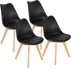 Set of 4 Mid Century Modern DSW Dining Side Chair Wood Legs