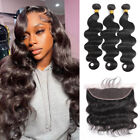 Body Wave Human Hair Bundles with Closure 4*4 Lace Closure and 13*4 Lace Frontal