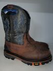 Cody James Decimator DRP-2Brown Black Work Cowboy Western Boots Men's Size 12D