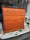 Blanket Box Antique Pine Chest Faux Drawers Lift Top 18th Century