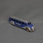Tootsietoy 1045 Blue Silver Greyhound Metal 1930s Bus Toy