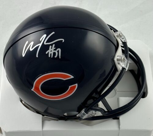 Olin Kreutz Chicago Bears Signed Autograph Mini Helmet JSA COA