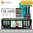 TJ Media B2 Karaoke Machine System 1TB + Wireless Mic DCOM eve3 + Remote + Book