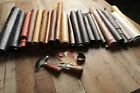 Premium Italian Cowhide Leather Scraps upholstery --- Large Size Pieces 8