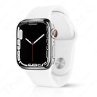 Apple Watch 7 MKJE3LL/A 45mm Stainless Steel IP6X WiFi GPS Cellular Silver White