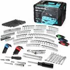 DURATECH 497 PC Mechanics Tool Set w/SAE/Metric Sockets w/3 Drawer Tool Box