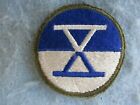 WWII US Army Patch 10th Corps Embroidered Pacific Theater Manila Decorated WW2