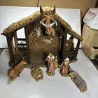 Fontanini 6 Piece Lighted Nativity Village Stable 54520 5” Complete W/Box 2001
