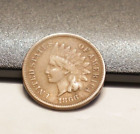 1866  US Indian 1 Cent F+^ (Bent)