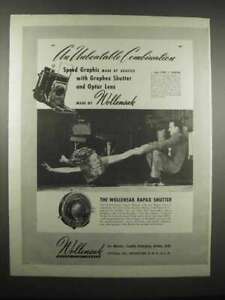 1947 Wollensak Ad - Graphex Shutters, Rapax Shutter