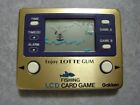 Lotte Gum LCD Card Game Gakken Fishing Color Gold Rare With Manual used