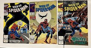 WEB OF SPIDERMAN #39, #45, #51 SEE PICS! 1988-89