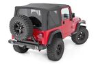 Rough Country Replacement Black Soft Top for 97-06 Jeep TJ | Half - RC85350.35 (For: 1997 Jeep Wrangler Base Sport Utility 2-Door 2....)