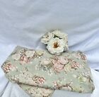 Ralph Lauren Charlotte IV Green Floral Full Size Fitted Sheet Roses USA