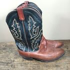 DAN POST Mens Sz 12 EW Boots Brown Leather Pull On Western Cowboy