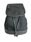 Fossil Black Backpack Drawstring With Flap Closure