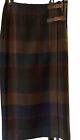 Talbots 100% Wool Tartan Plaid Maxi Wrap Pencil Skirt SZ 6 Perfect Cond Free Shi